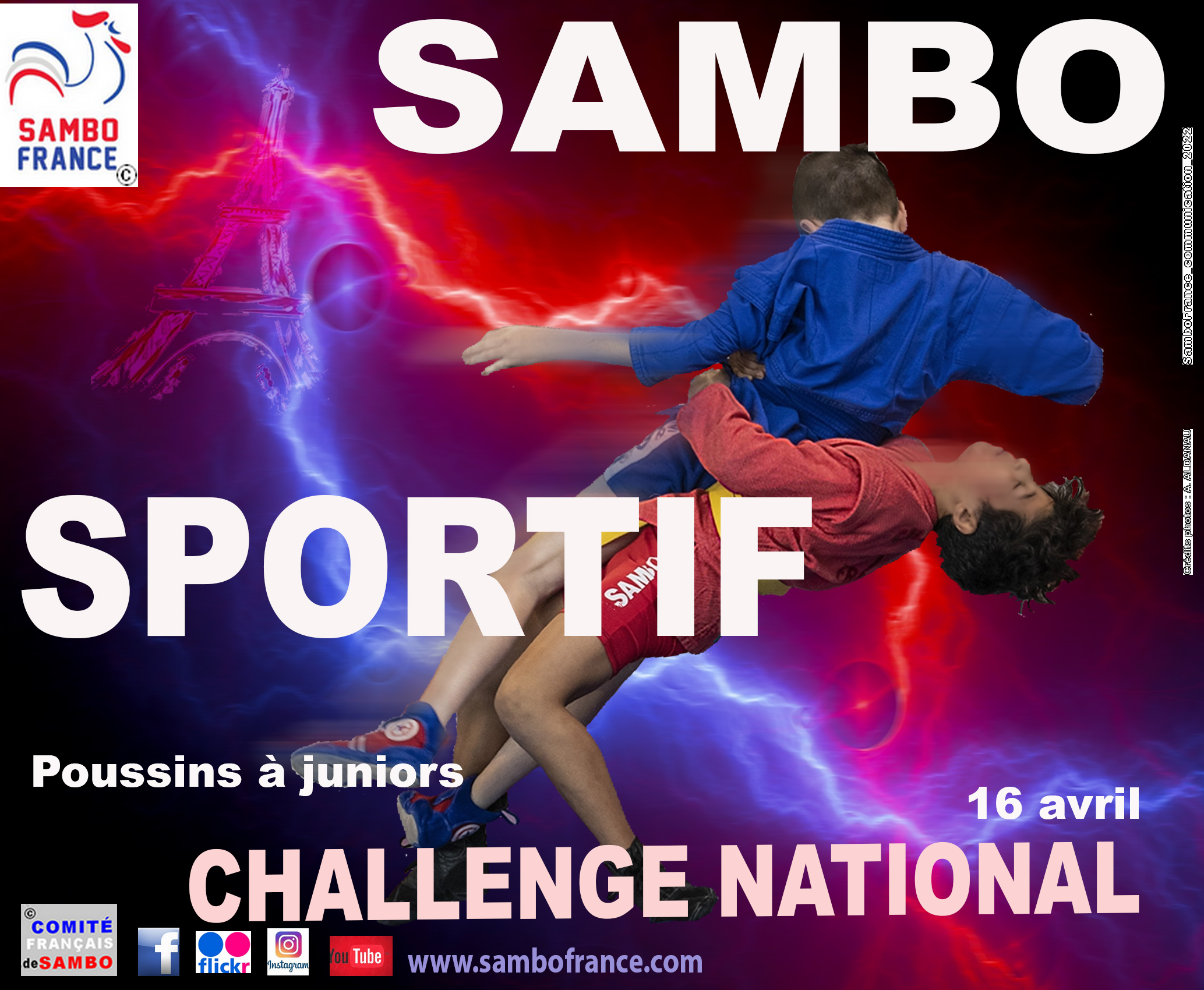 affiche sambo sportif enfants avril 1722