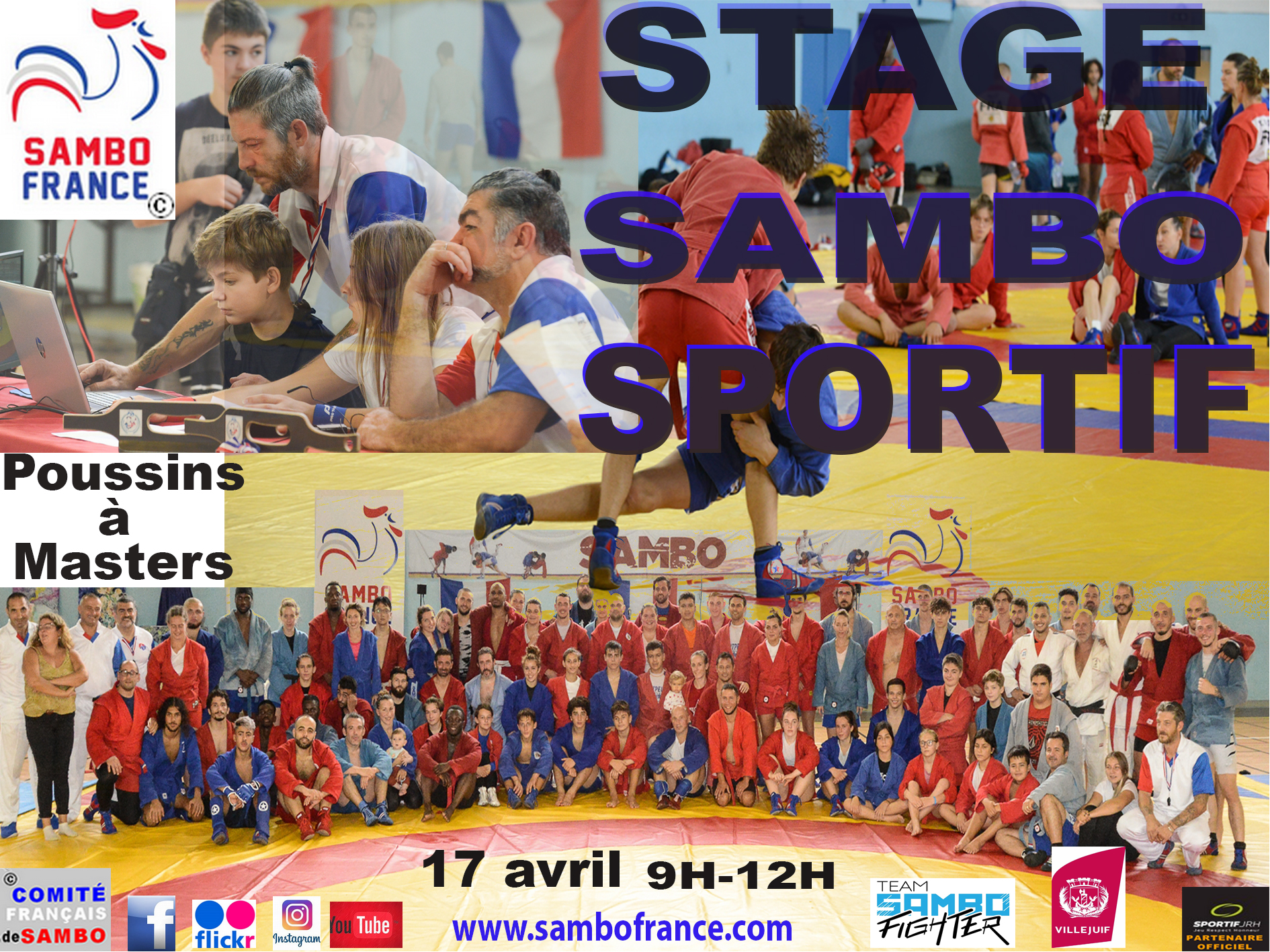 affiche stage sportif avril22 Villejuif