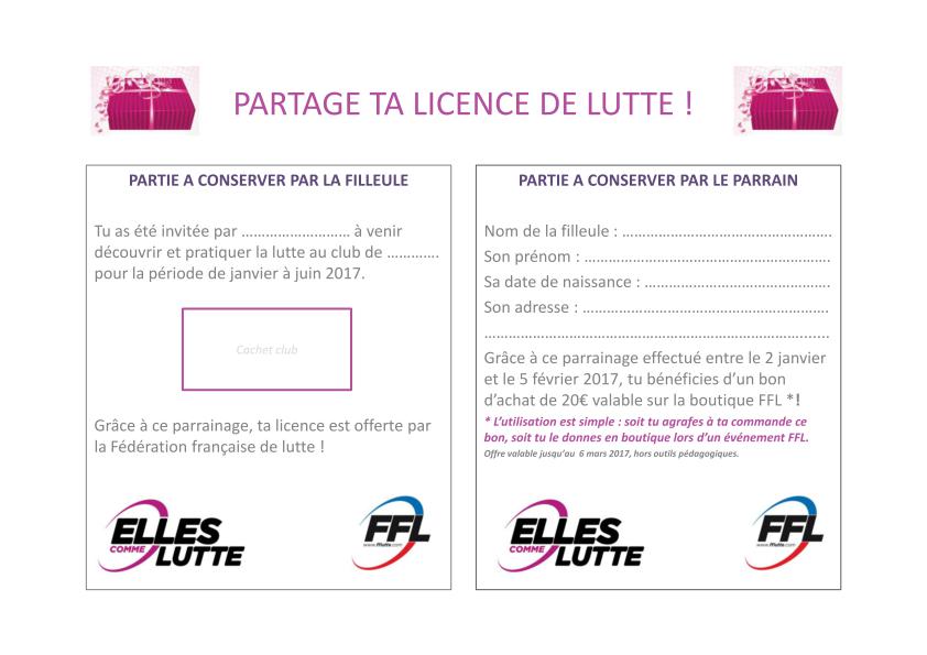 COUPON PARTAGE TA LICENCE 2017